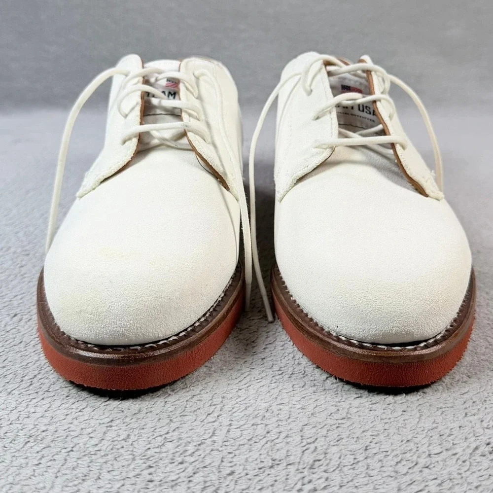 Polo Ralph Lauren Mens 8 White Suede Team USA Official Outfitter Buck Shoes